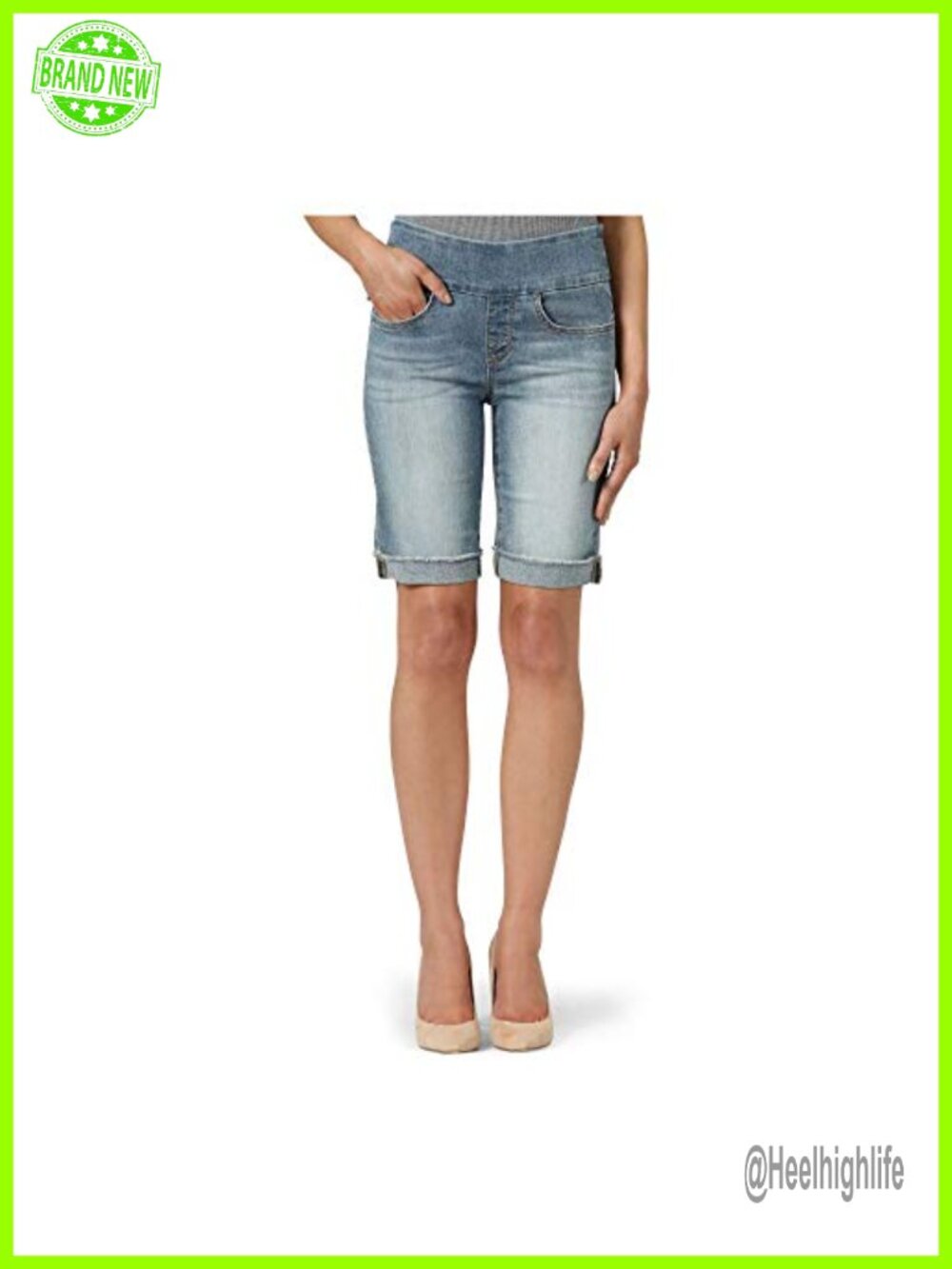Rock & Republic Women's Denim Rx Fever Stretch Bermuda Short